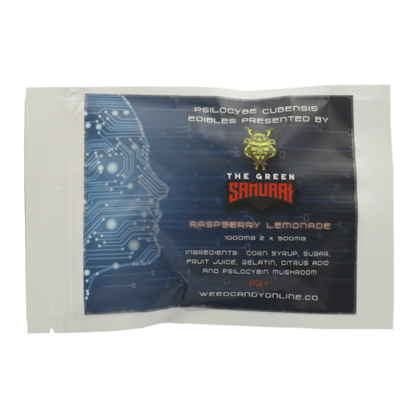 The Green Samurai – Shroom Gummies – Raspberry Lemonade – 1g | CannaCured Canada