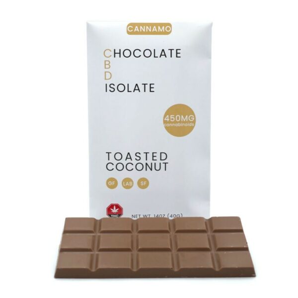Cannamo – CBD Chocolate Isolate – 450mg – Toasted Coconut | CannaCured Canada