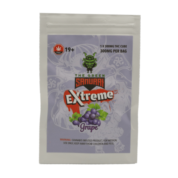 Green Samurai Extreme – Grape Gummy – 300mg THC | CannaCured Canada