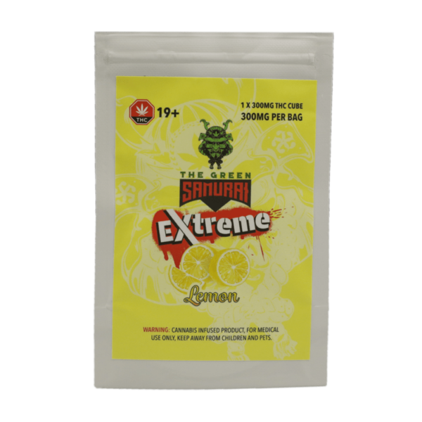 Green Samurai Extreme – Lemon Gummy – 300mg THC | CannaCured Canada